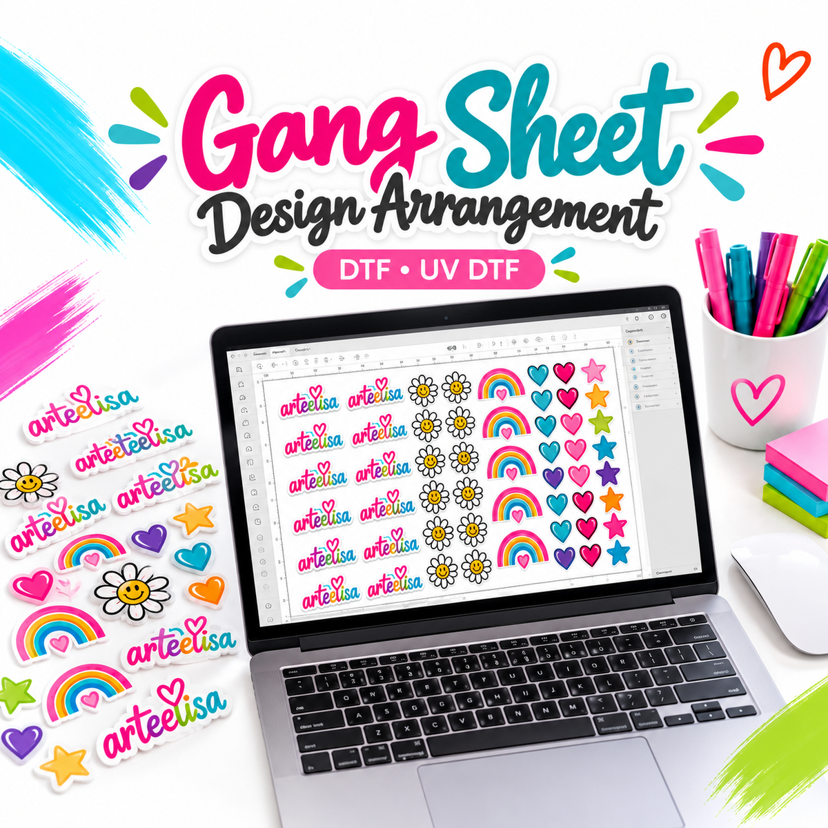 Gang Sheet Design Arrangement