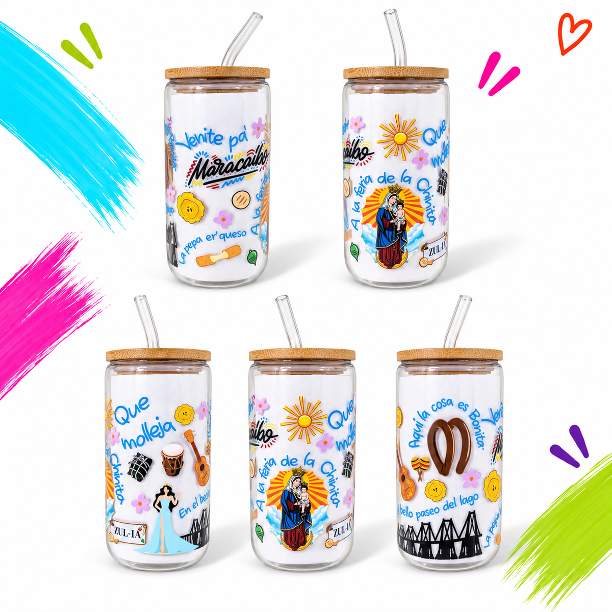 Venezuela – Tradiciones y Orgullo Zuliano | Glass Tumbler