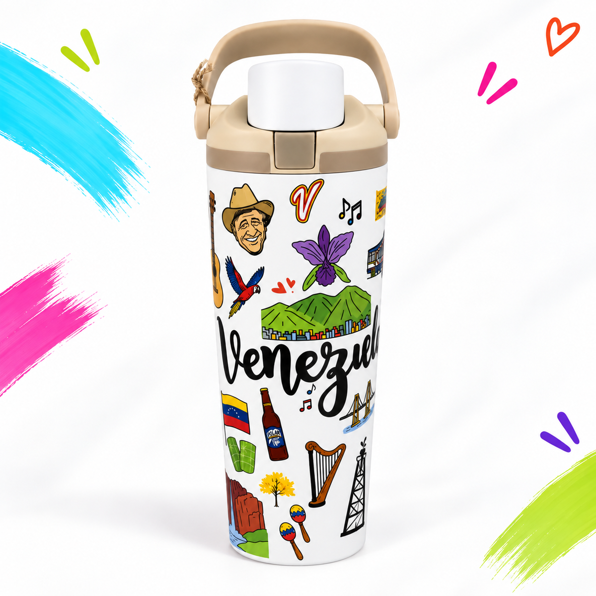 Venezuela 30 oz Owala-Style Tumbler